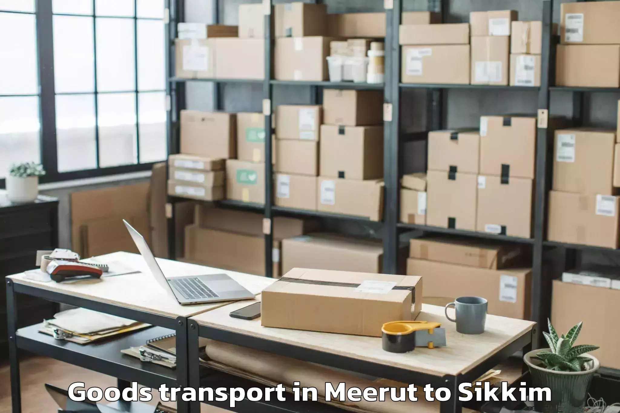 Hassle-Free Meerut to Srm University Sikkim Gangtok Goods Transport